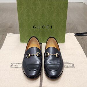 New! 100% Authentic!! Classic Black Gucci Jordaan Loafer